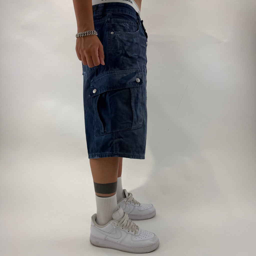 Short H.uno Washed Lavagna