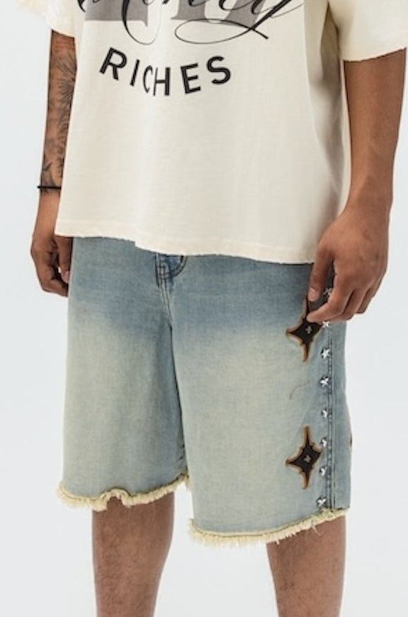 Short Star Denim