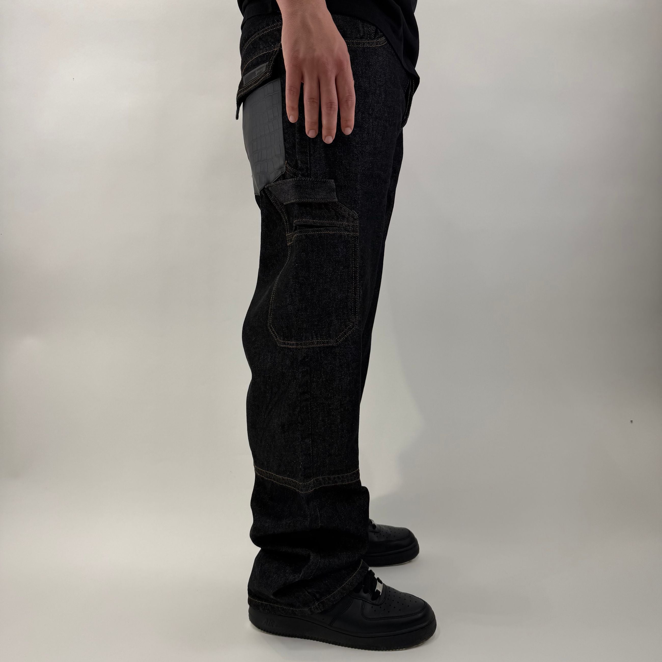 Baggy Leather Nero