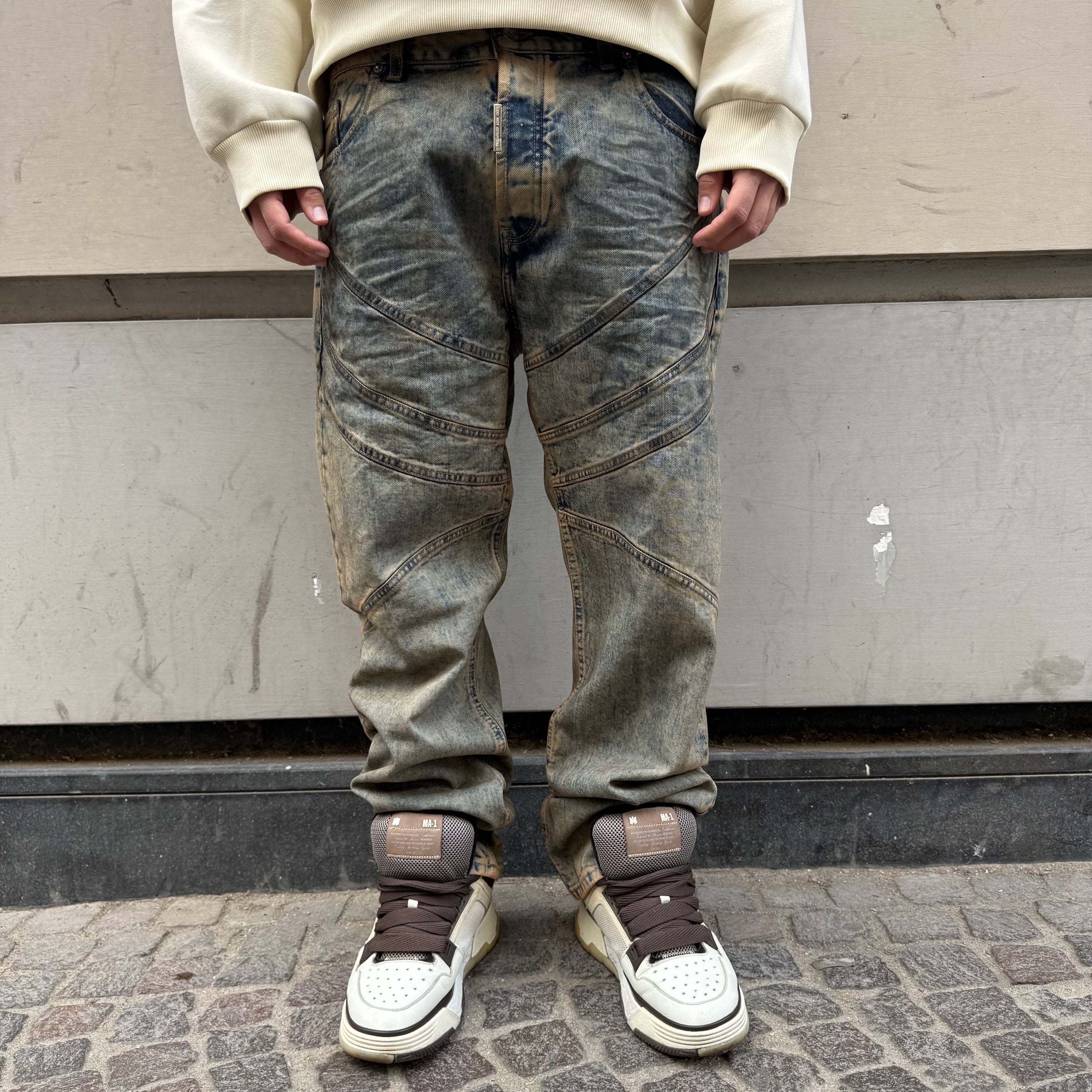 Baggy Blue Sandblasted