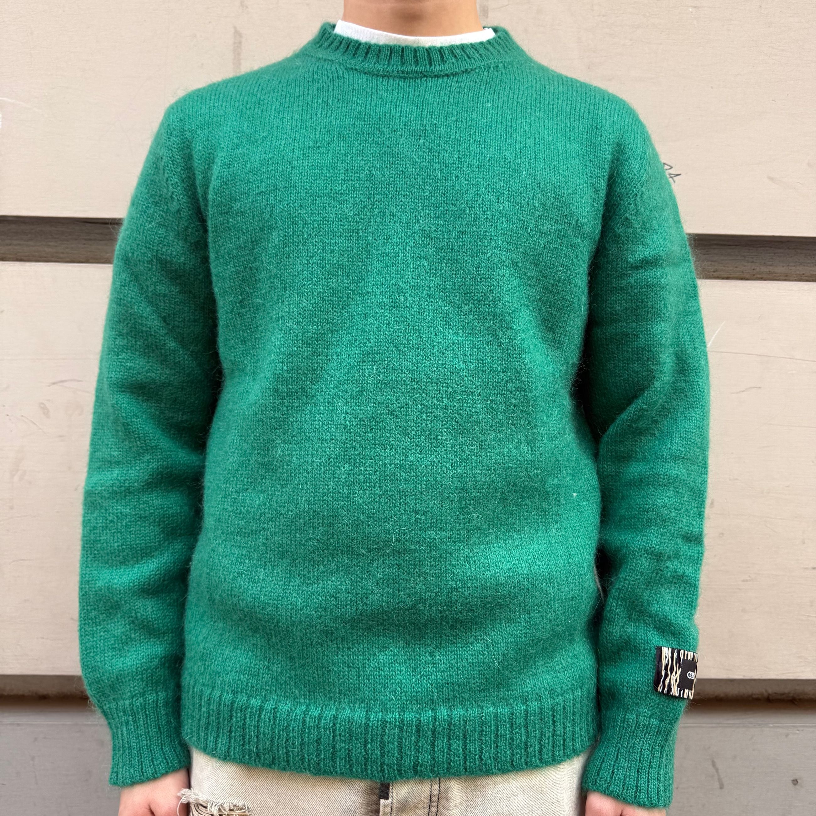 Pull Lana Mohair Verde