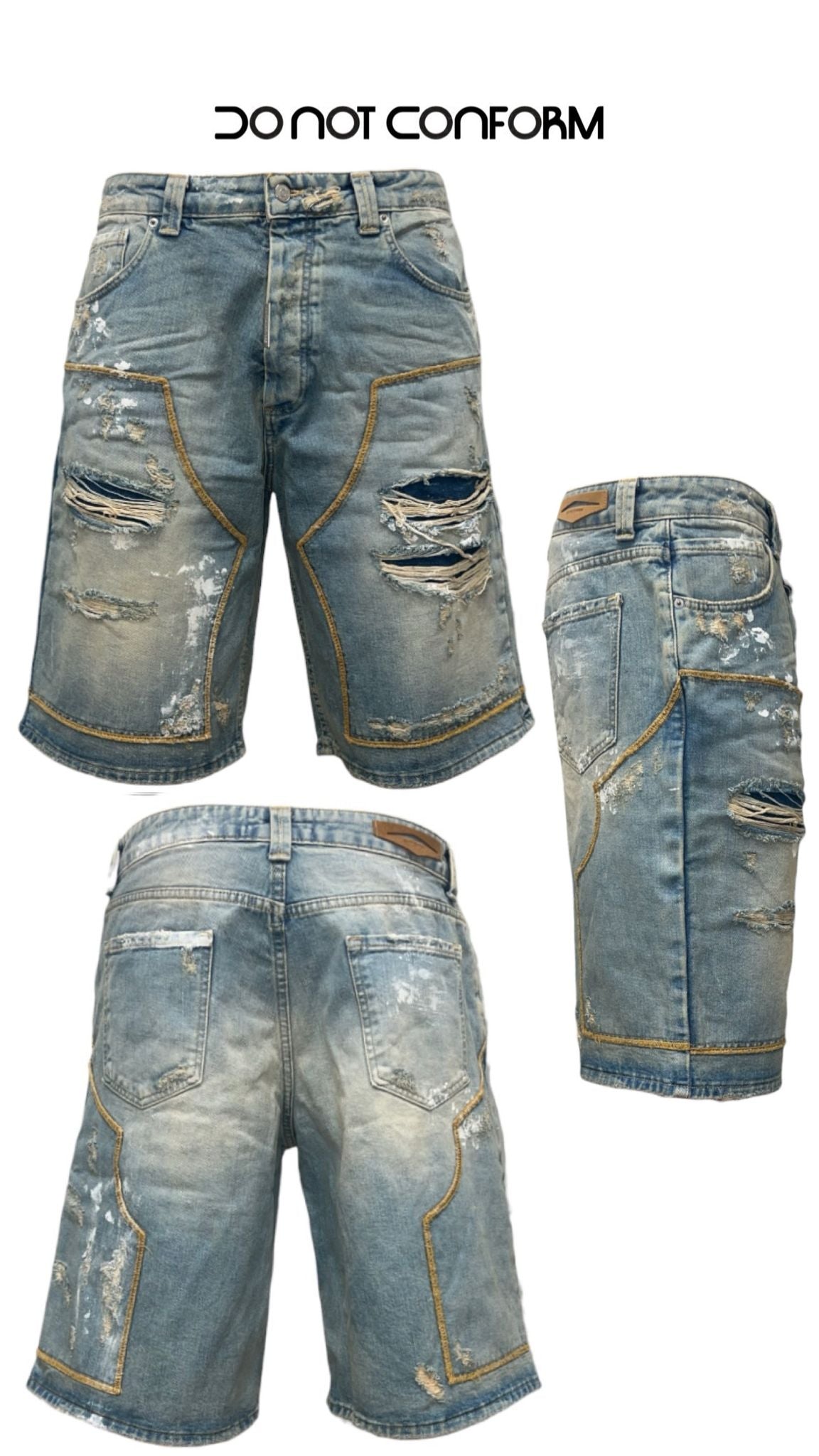 Short Painting Denim