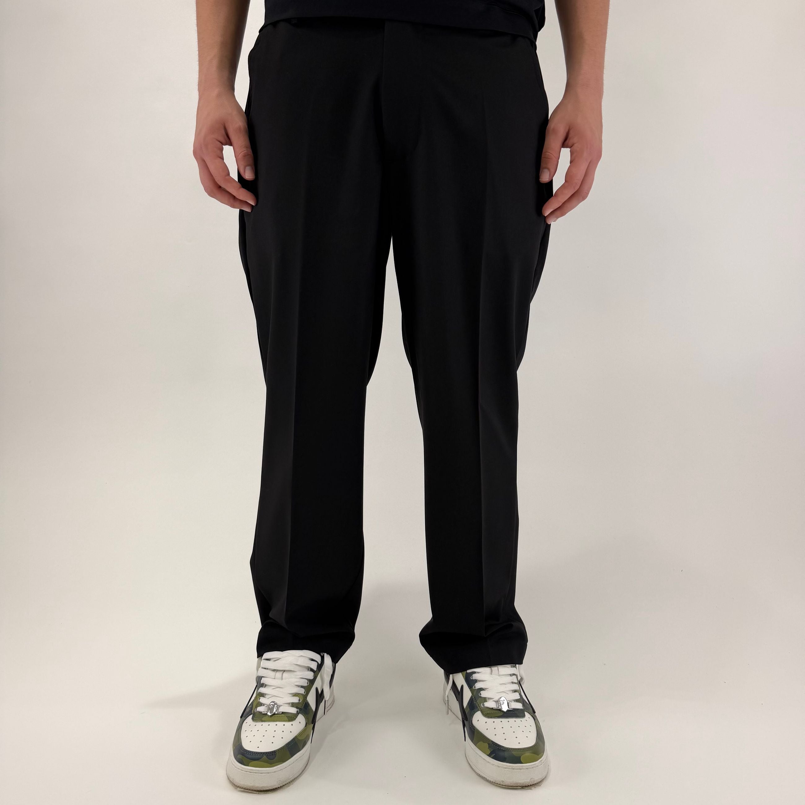 Pantalone Fondo Ampio Nero