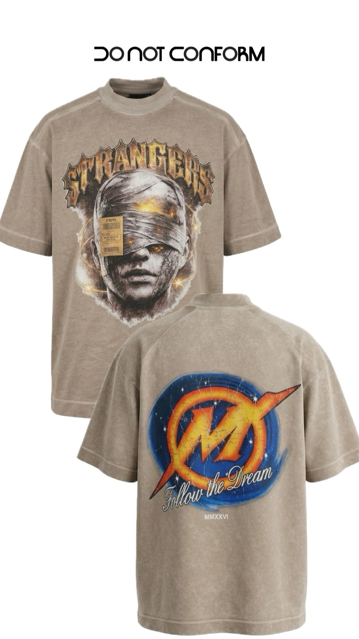 Tee Strangers Beige