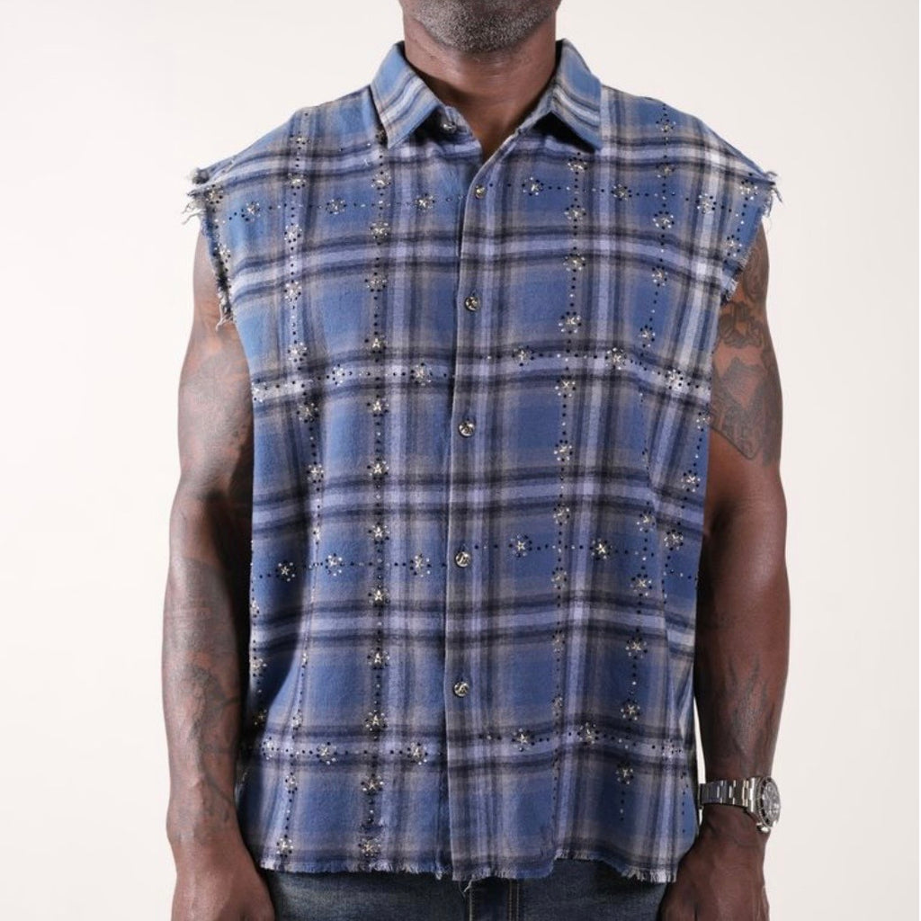Shirt Rhinestone Blu