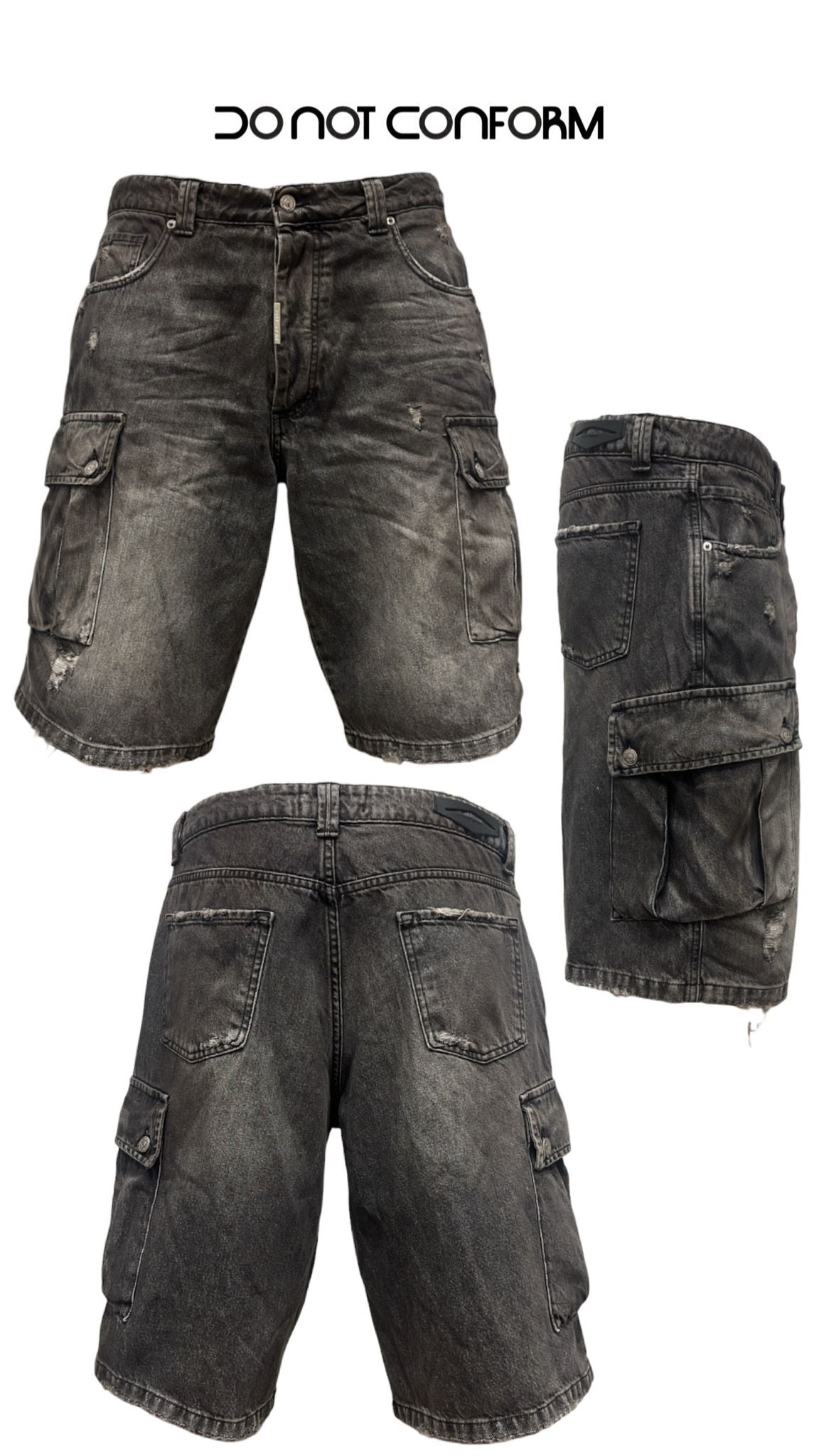 Short Pockets Grey Dark