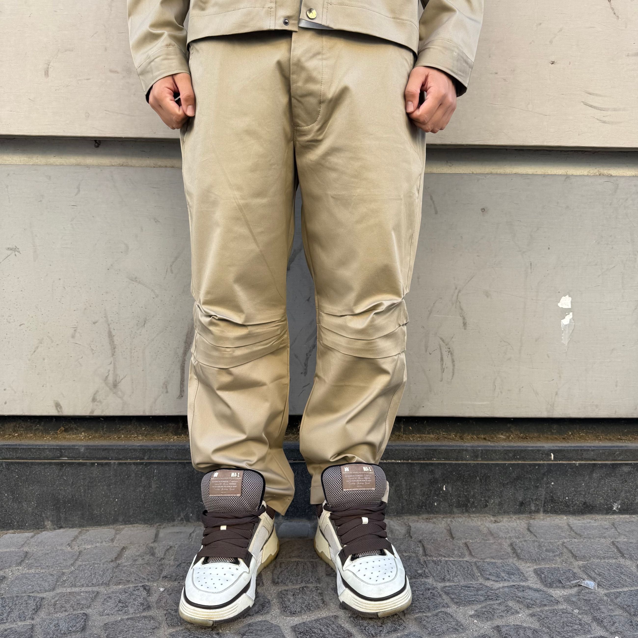 Pantalone Pinces Beige