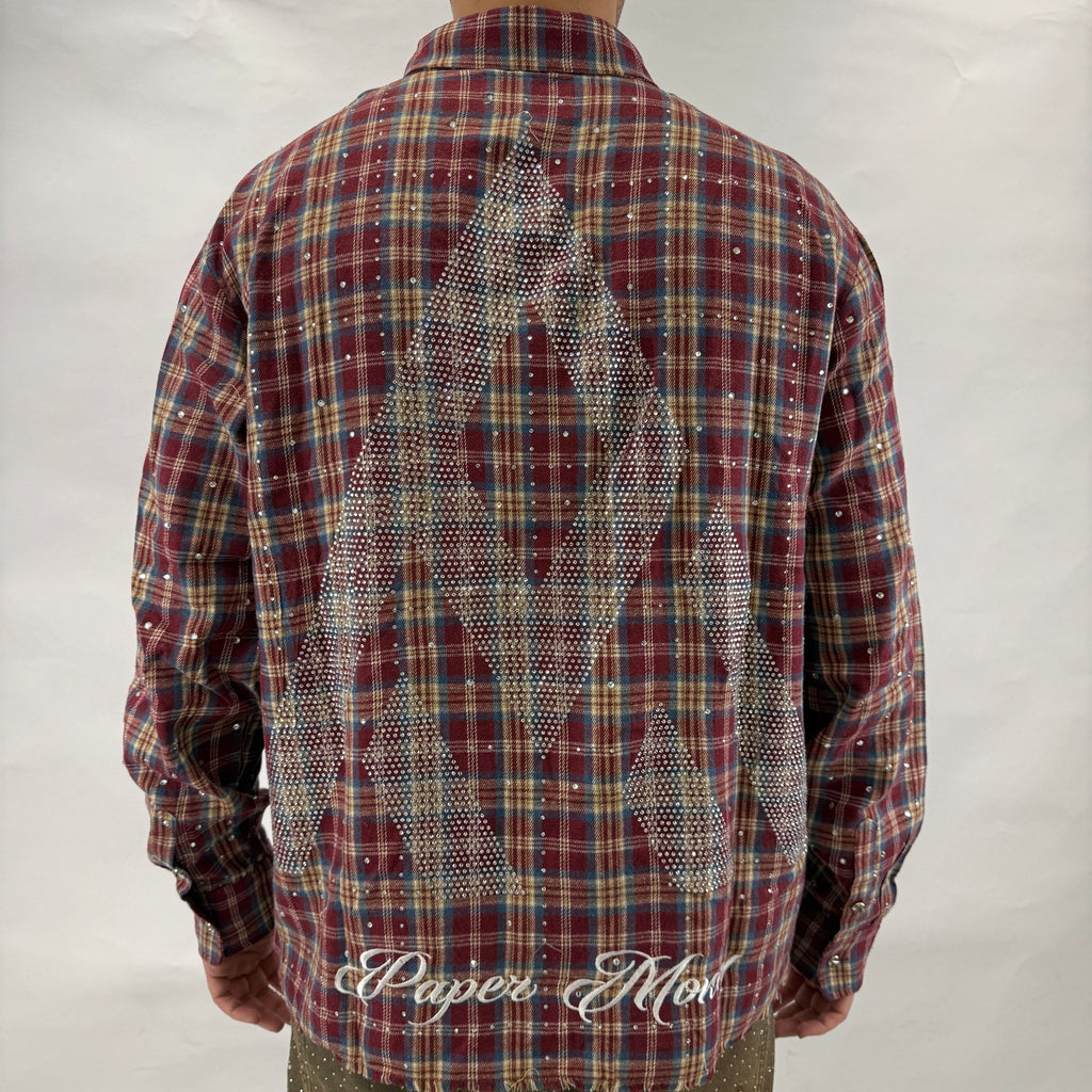Shirt Rhinestone Wine