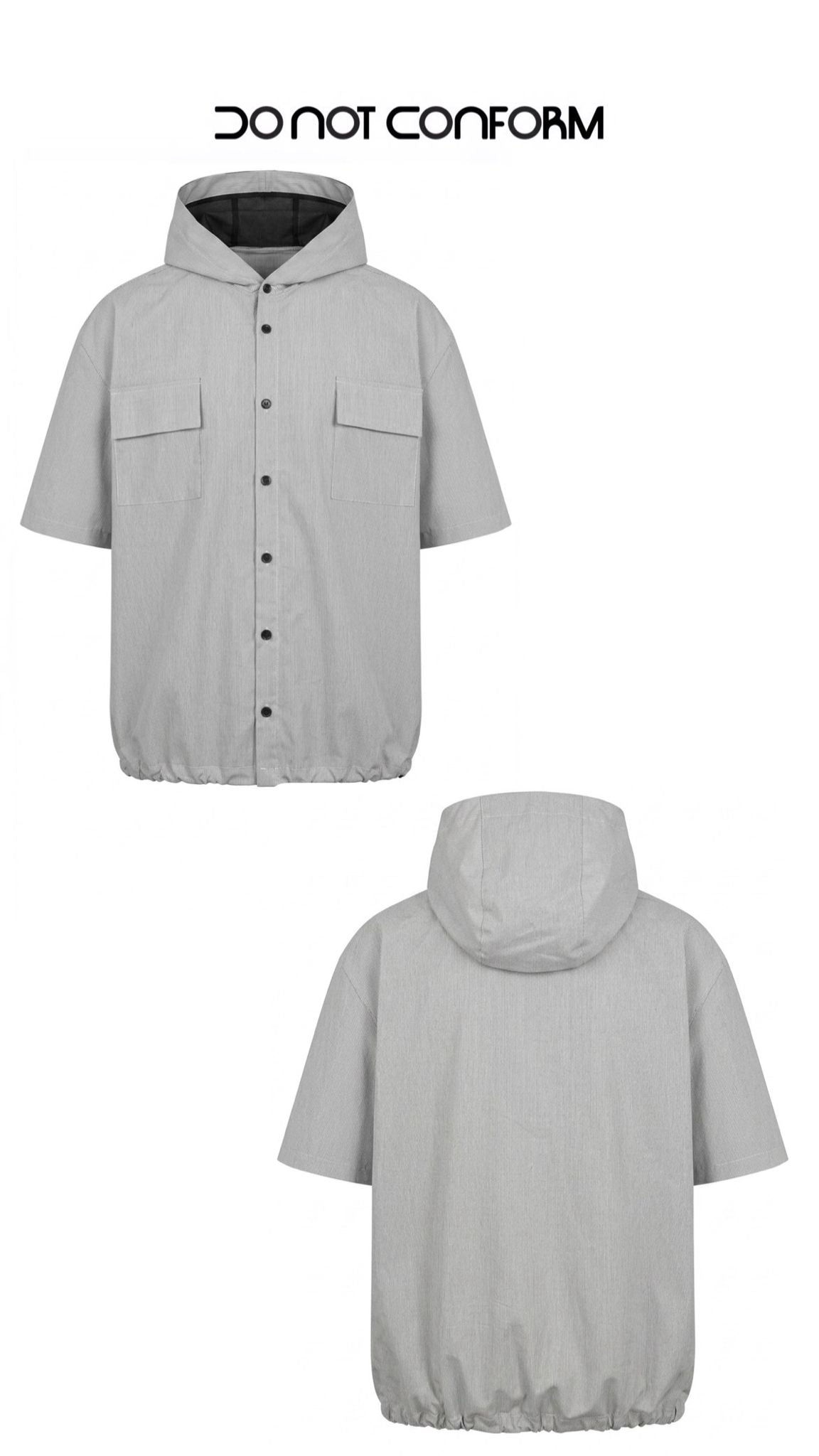 Shirt Hood Grigio