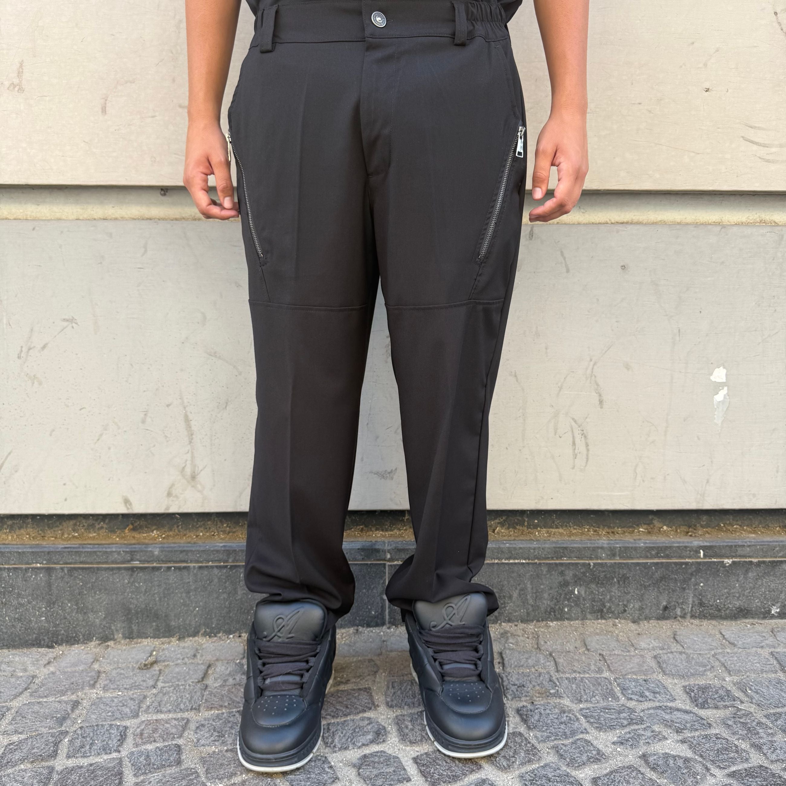Pantalone Zip Nero