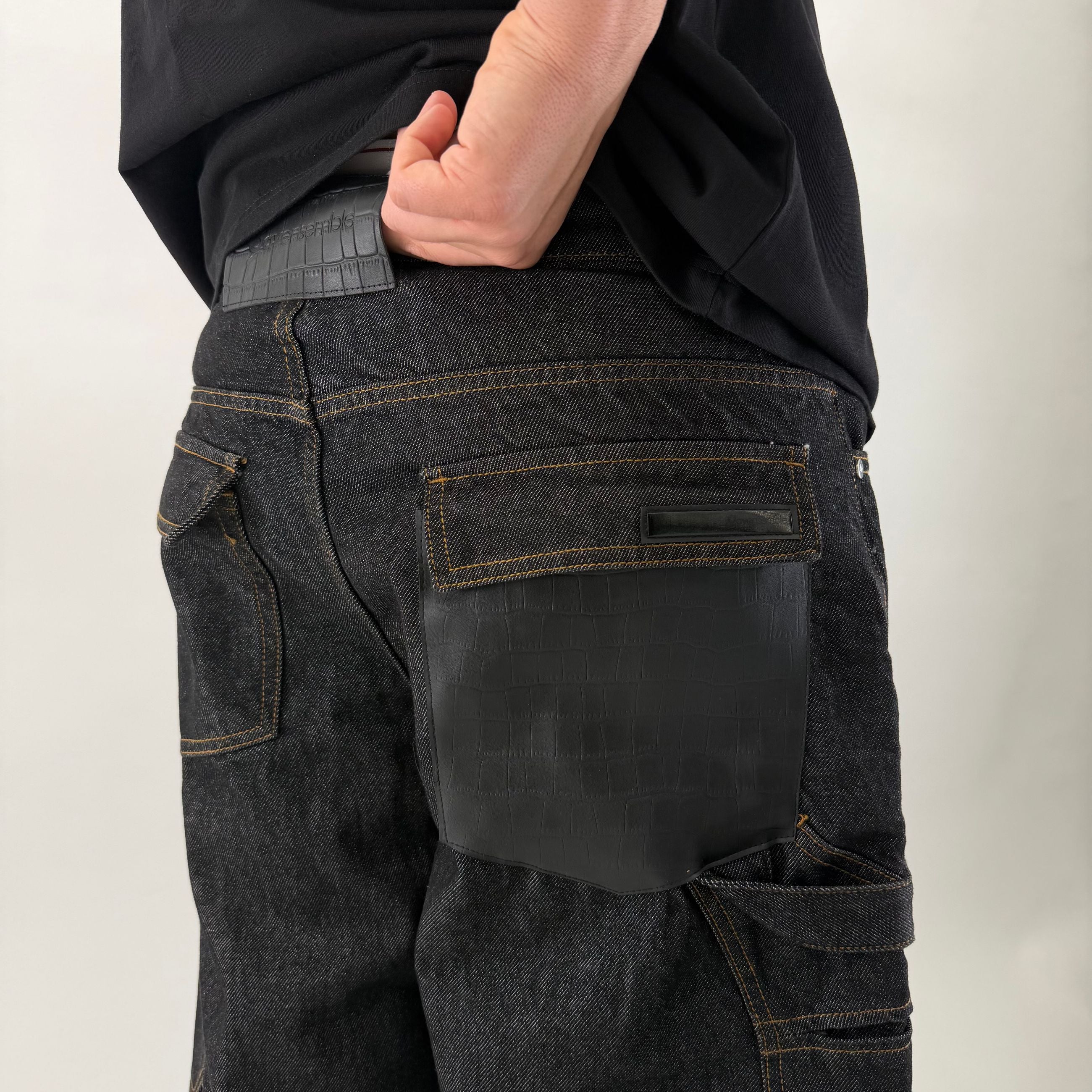 Baggy Leather Nero