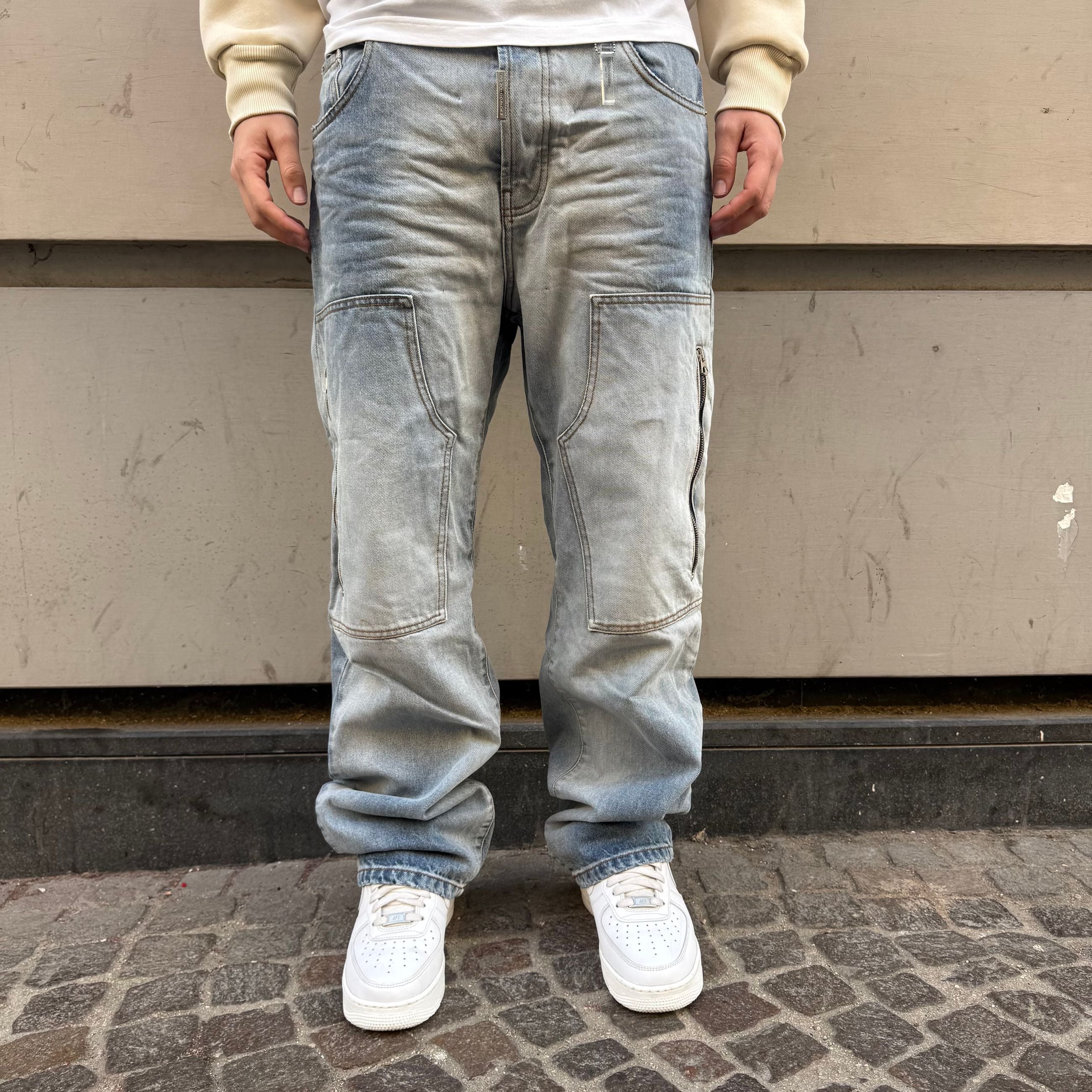 Baggy Zip Denim