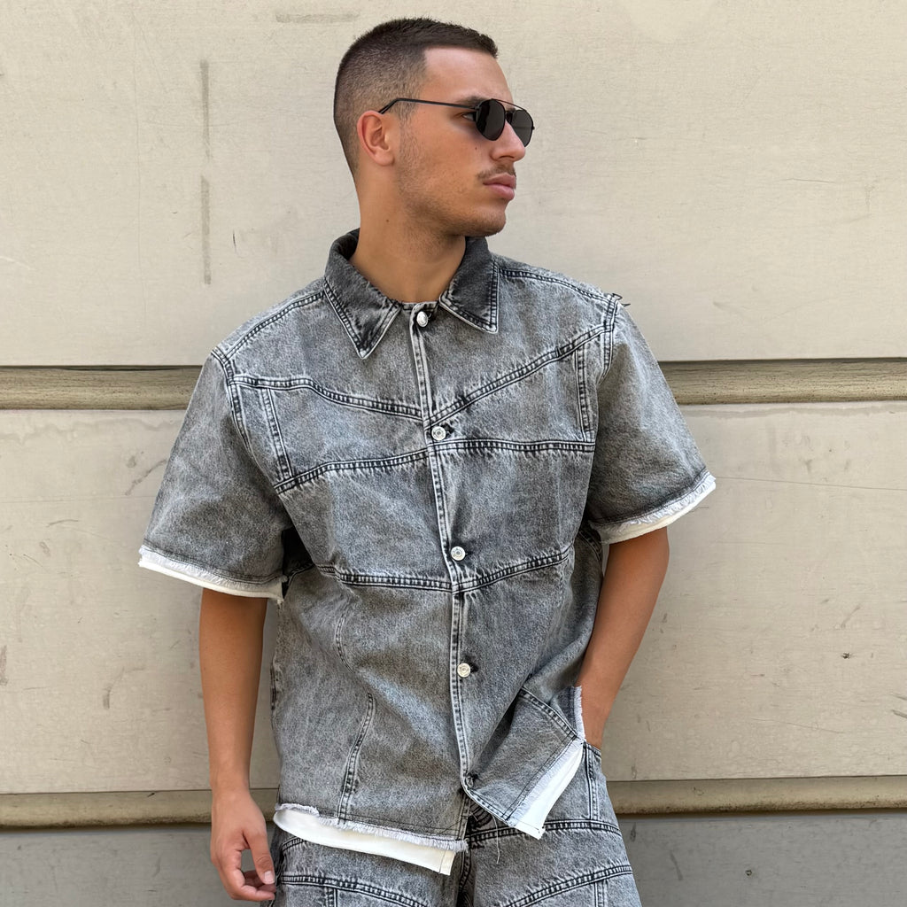 Shirt Double Grigio