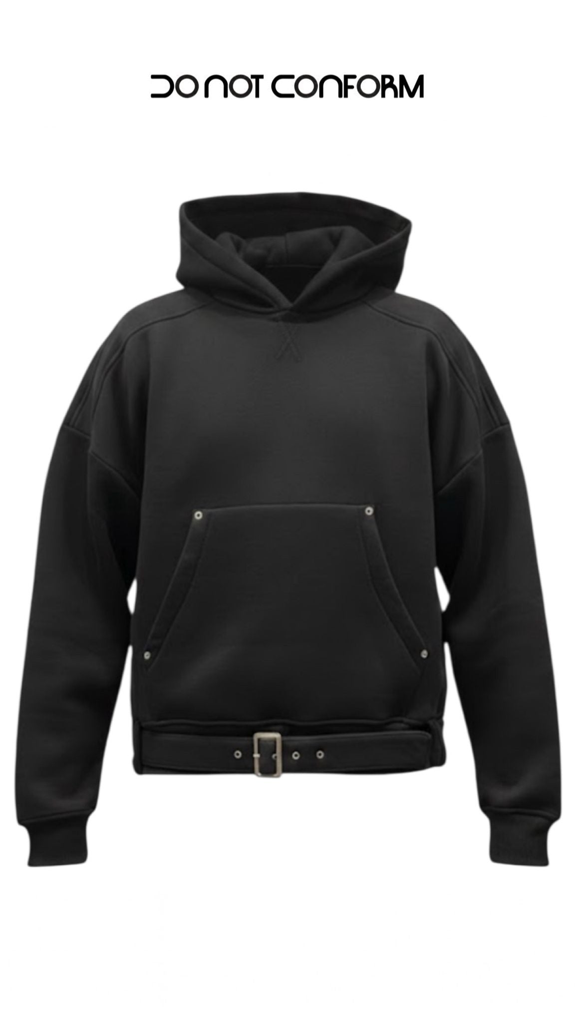 Sweat H.uno Belt Nero