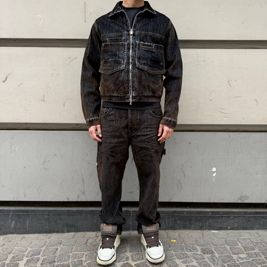 Baggy Denim Floccato