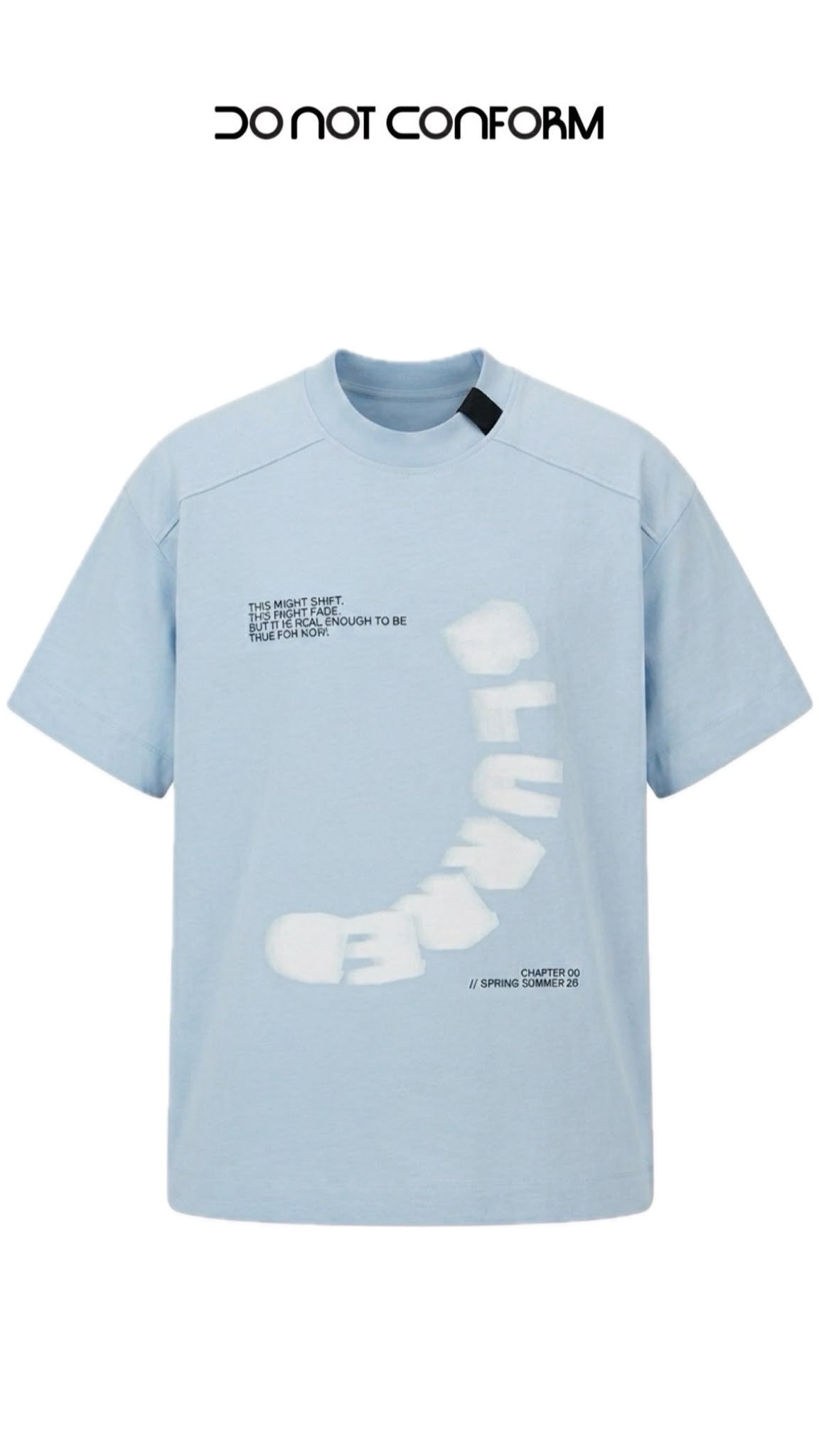 Tee Blurred Celeste