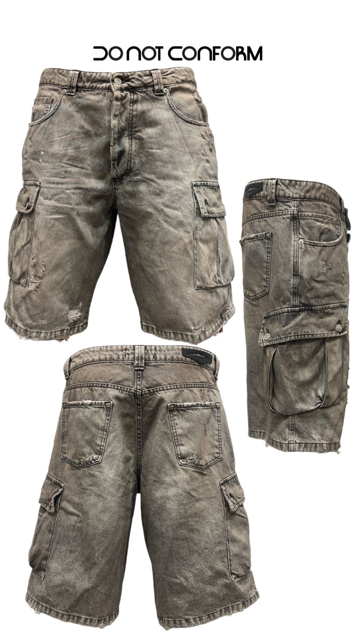Short Pockets Sandblasted