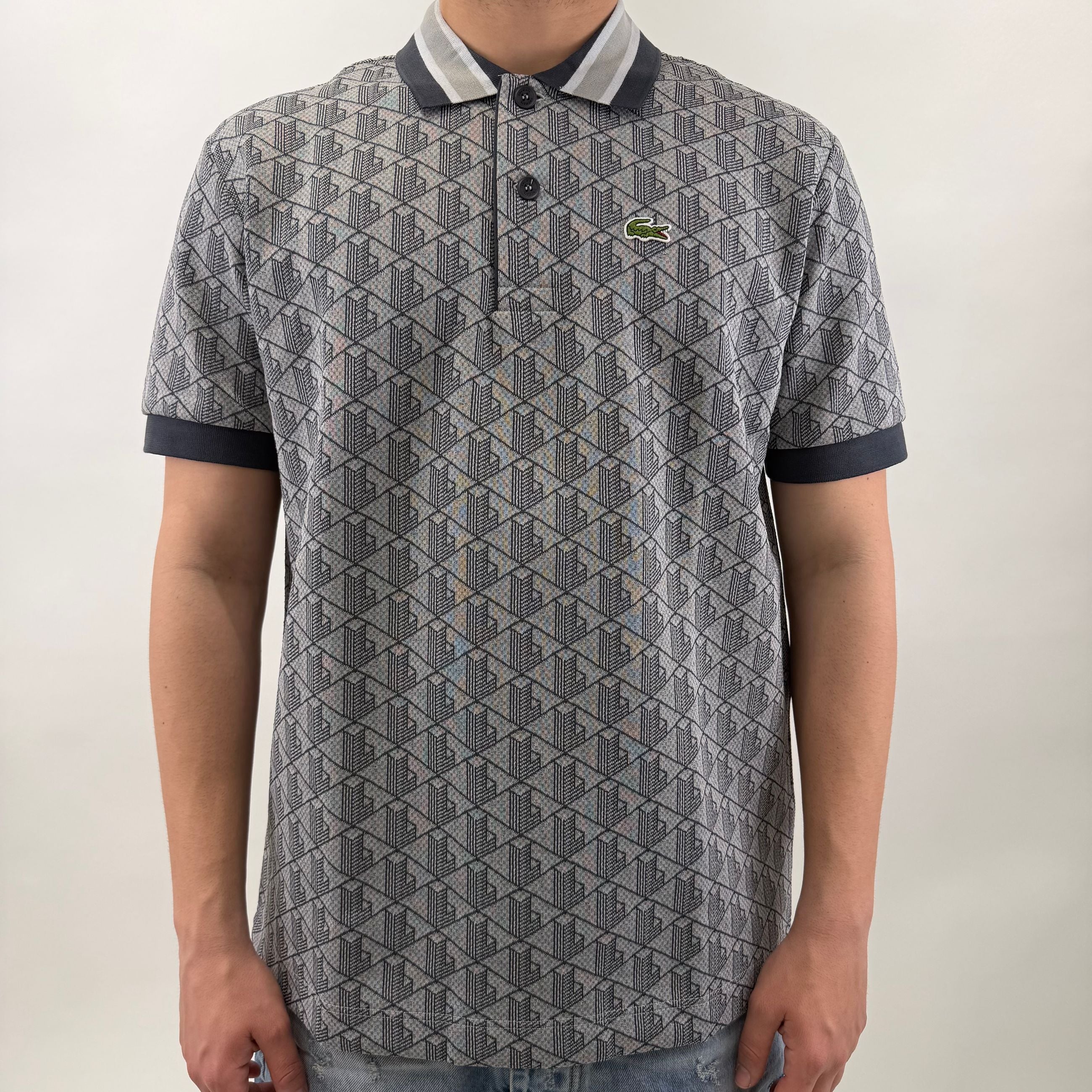 Polo Monogramma Grigio
