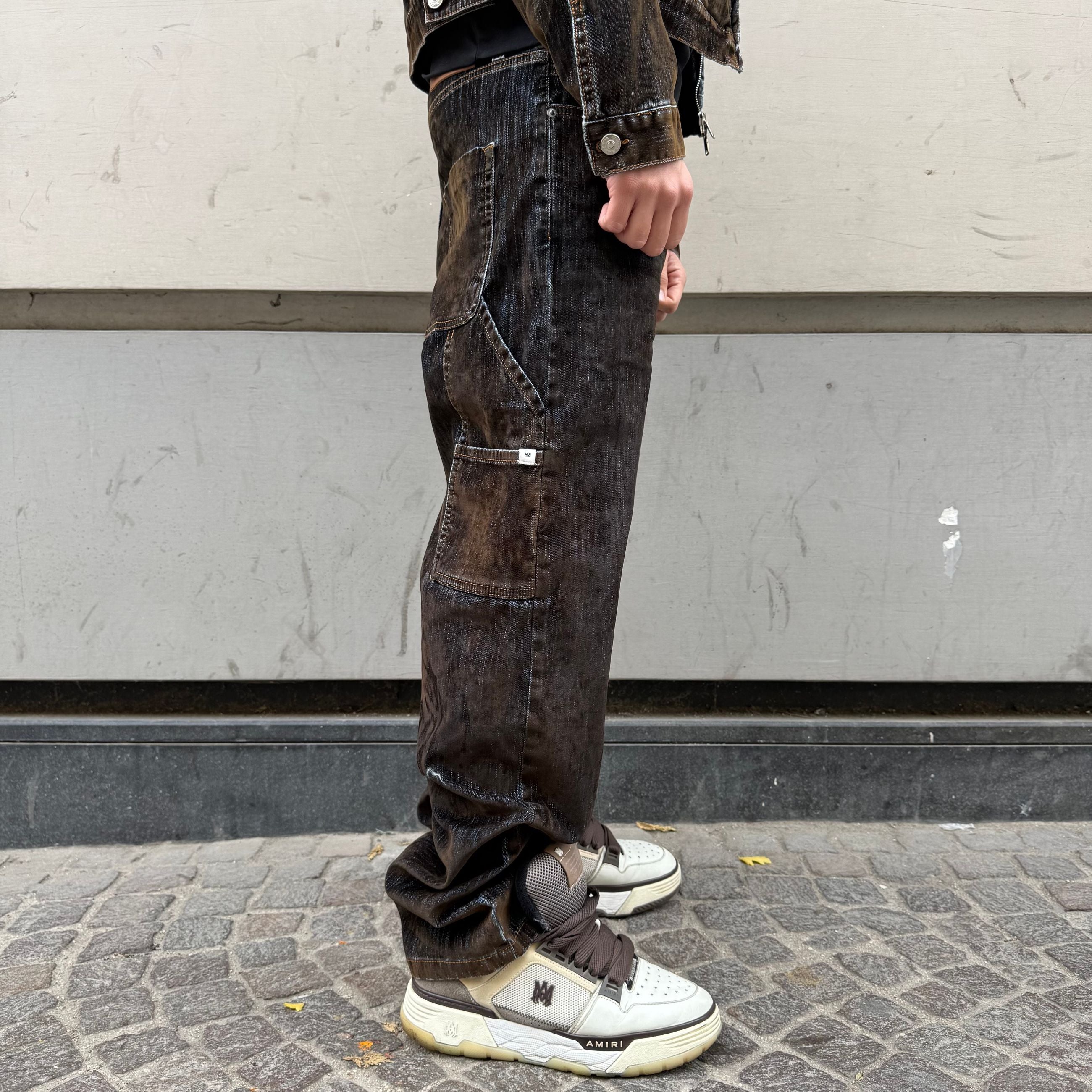 Baggy Denim Floccato