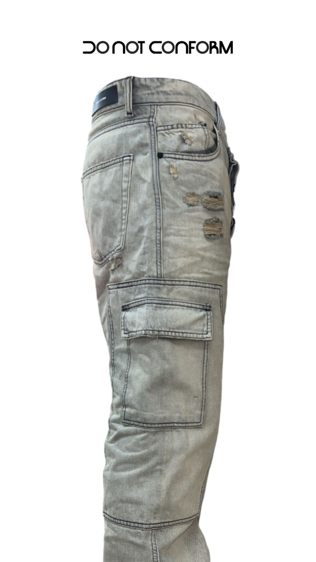 Baggy Sandblasted Jeans