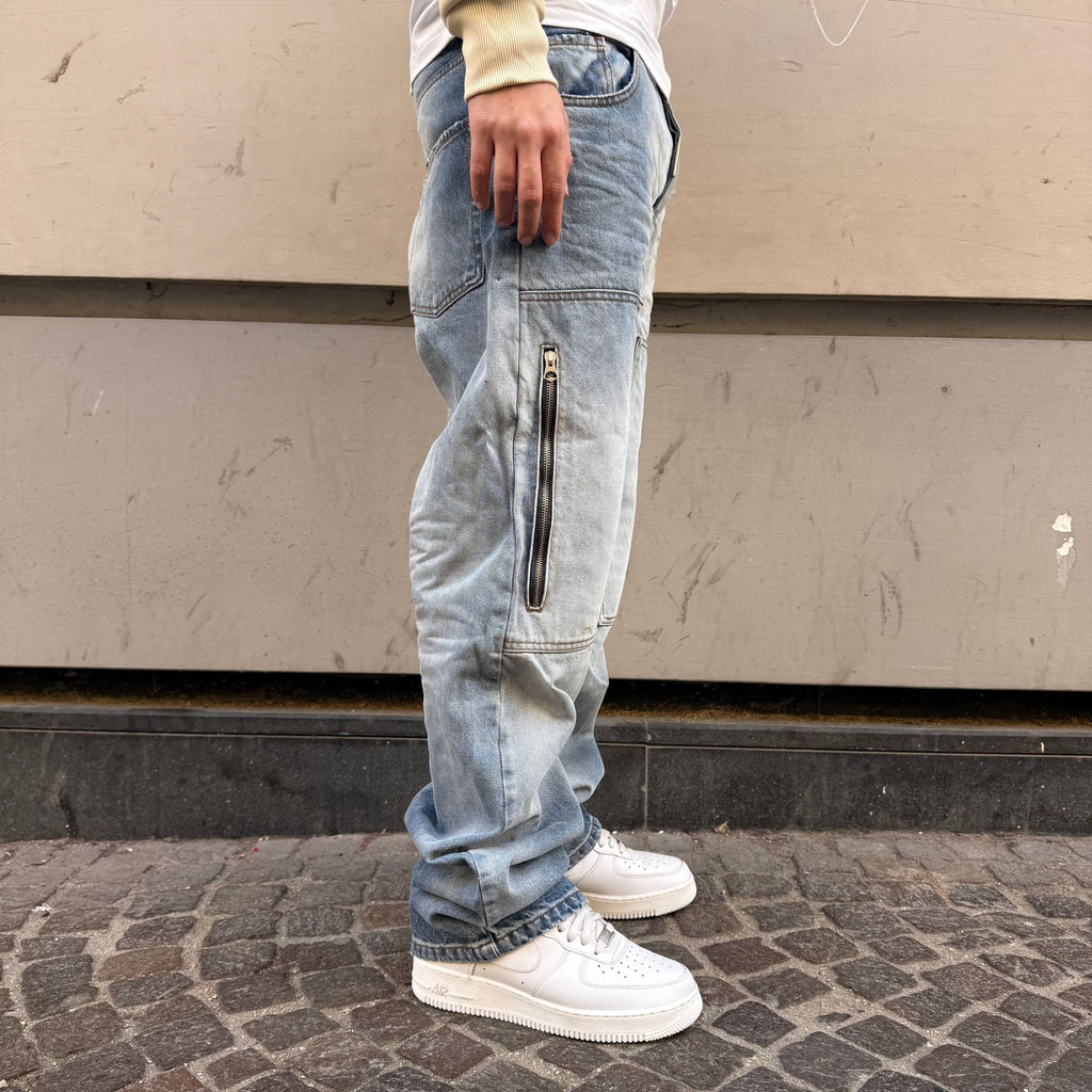 Baggy Zip Denim