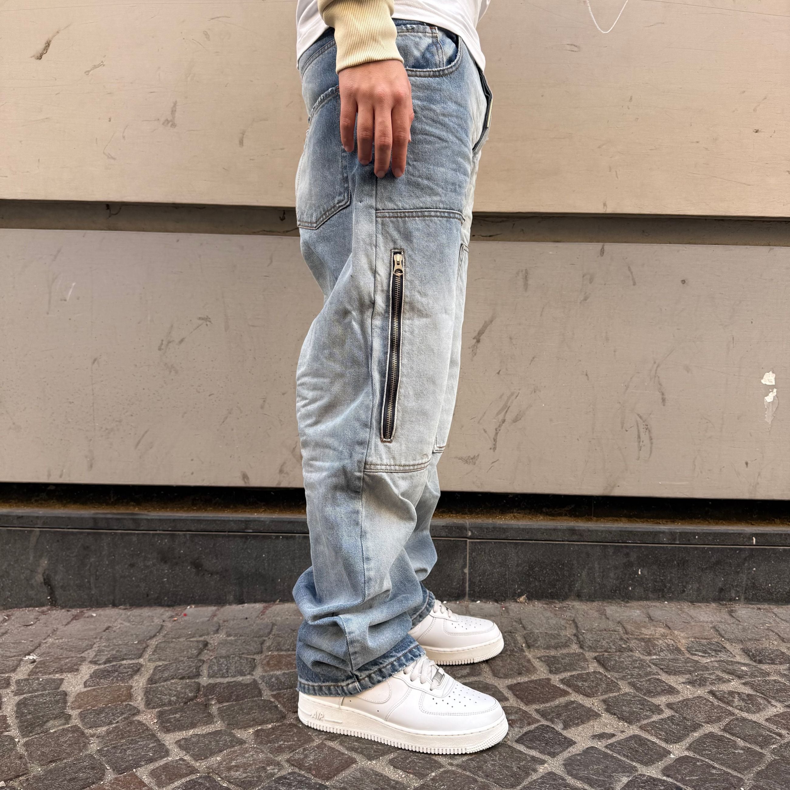 Baggy Zip Denim