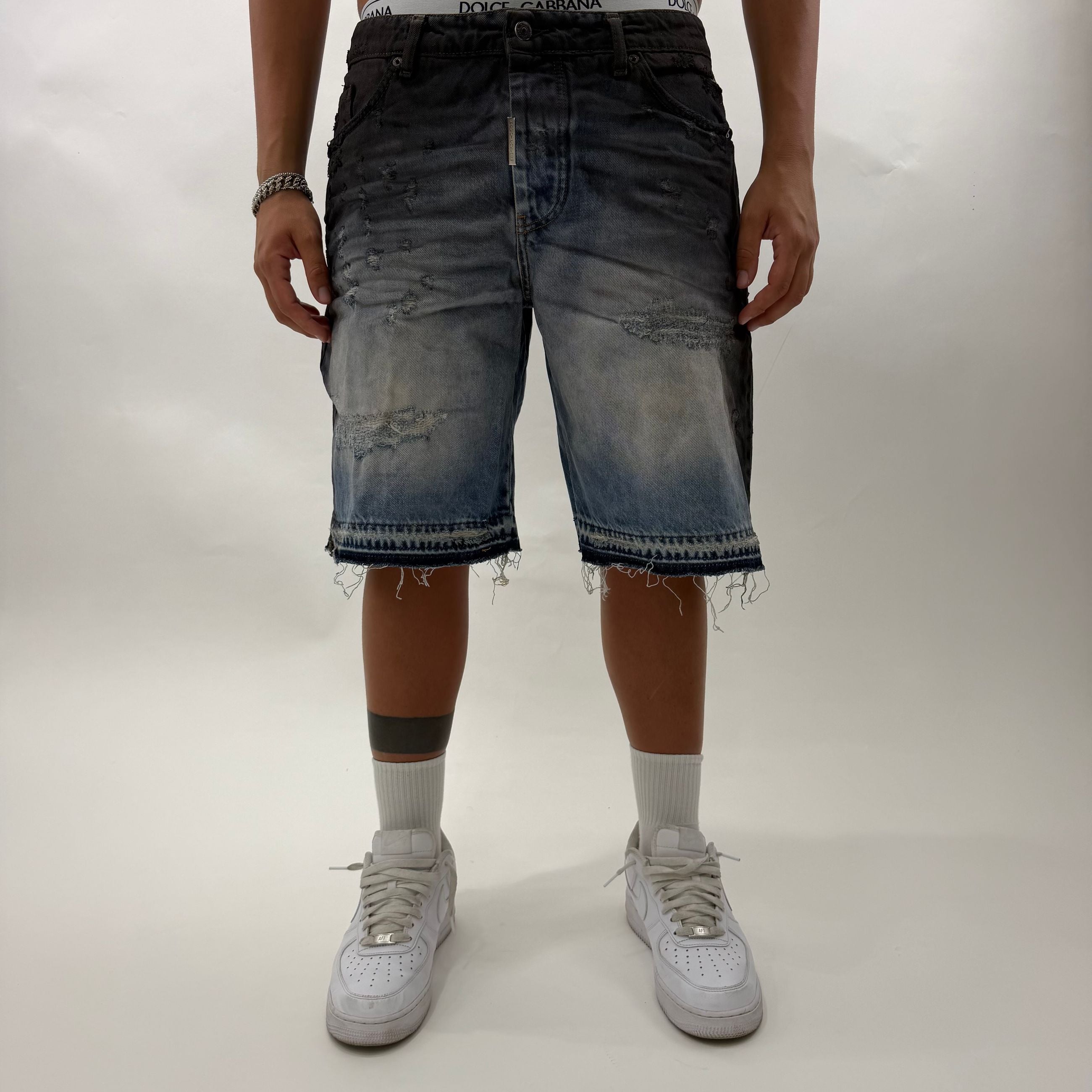 Short H.uno Degradè Denim
