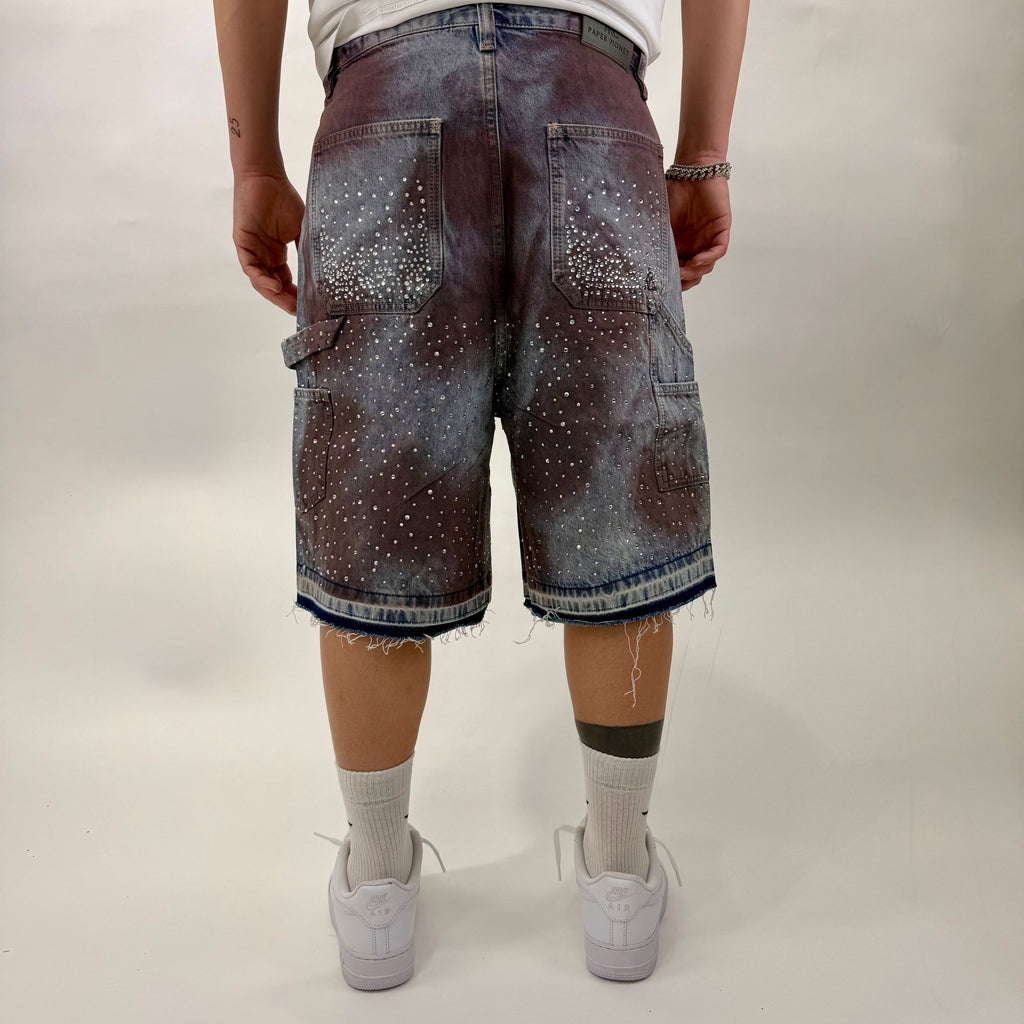 Short Crystalized Denim